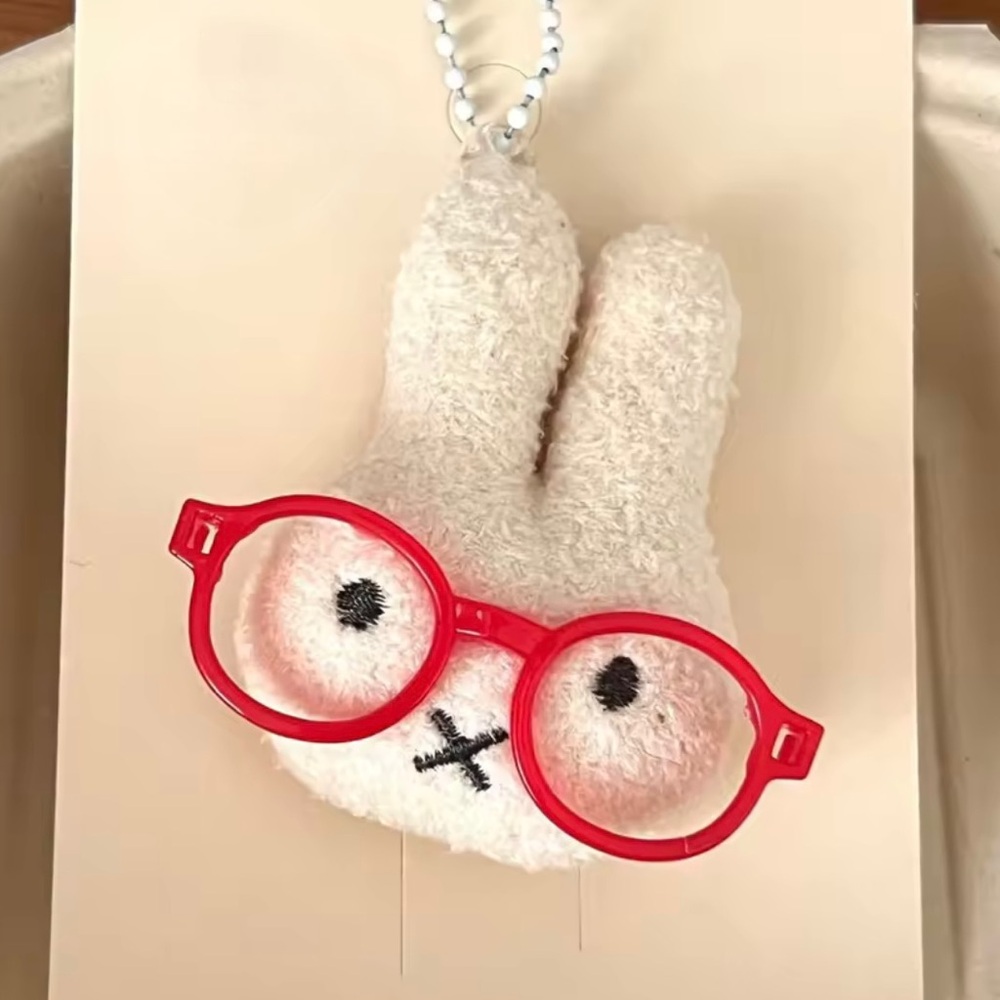Handmade Miffy-Inspired Bunny Keychain Charm